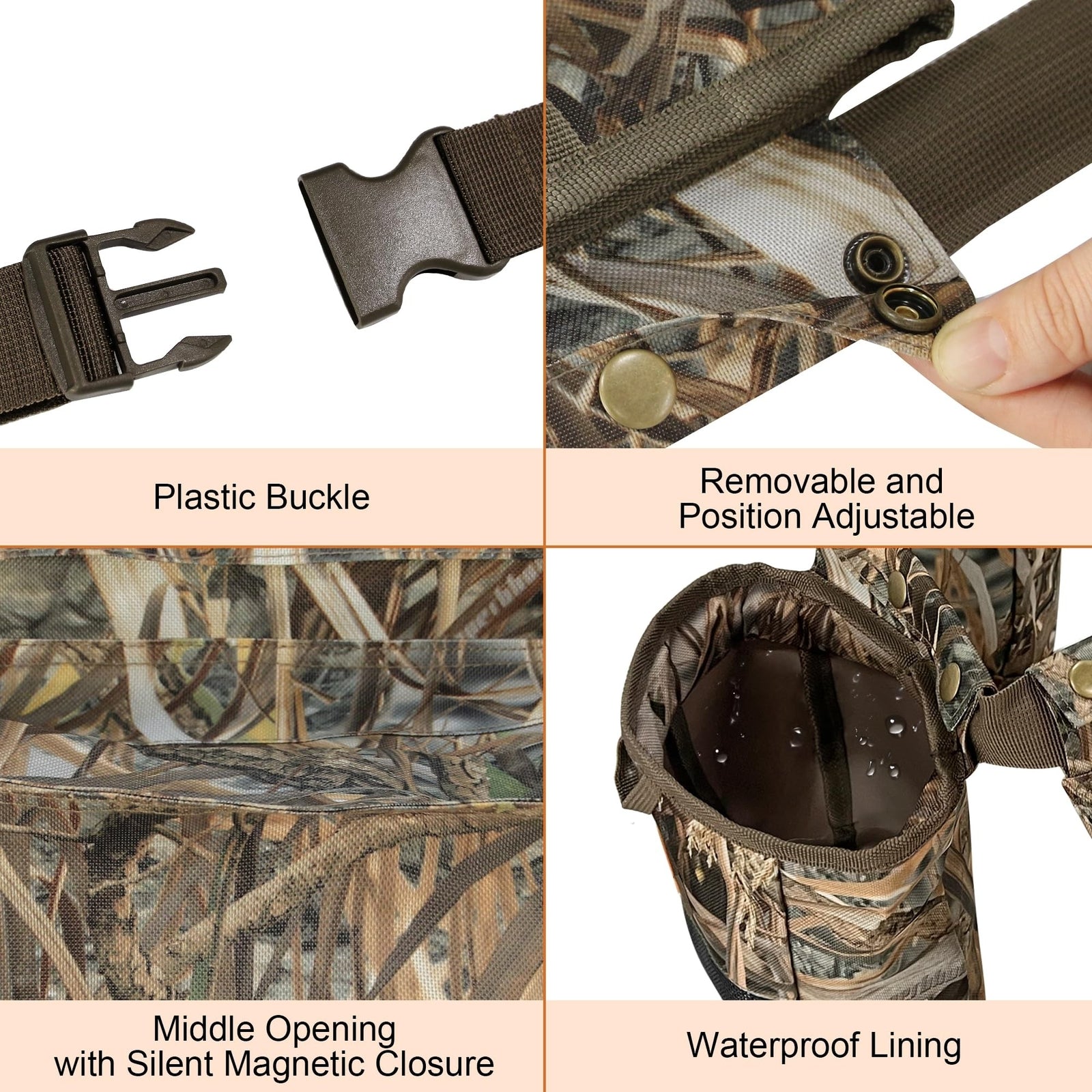 Dove Hunting Game Belt, Multifunction Hunting Gear Bags, Adjustable Shotgun S...