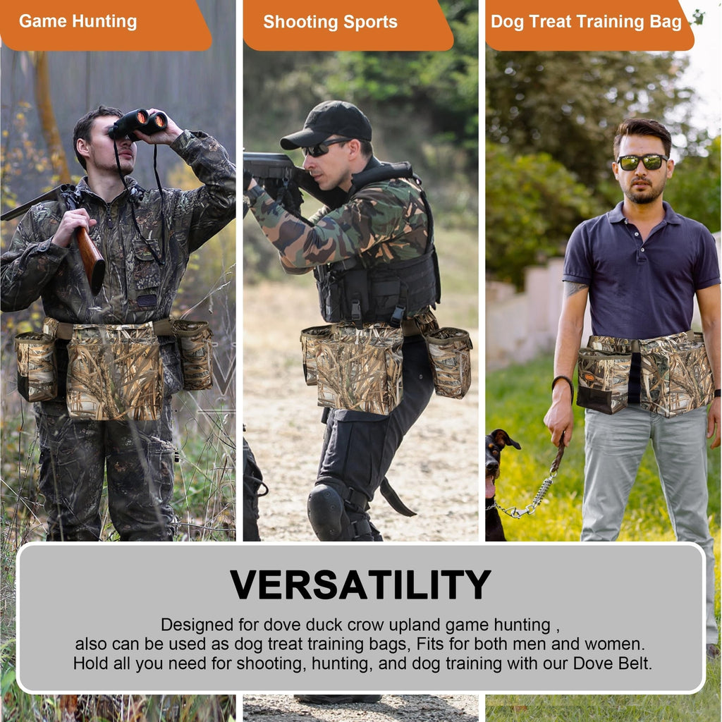 Dove Hunting Game Belt, Multifunction Hunting Gear Bags, Adjustable Shotgun S...