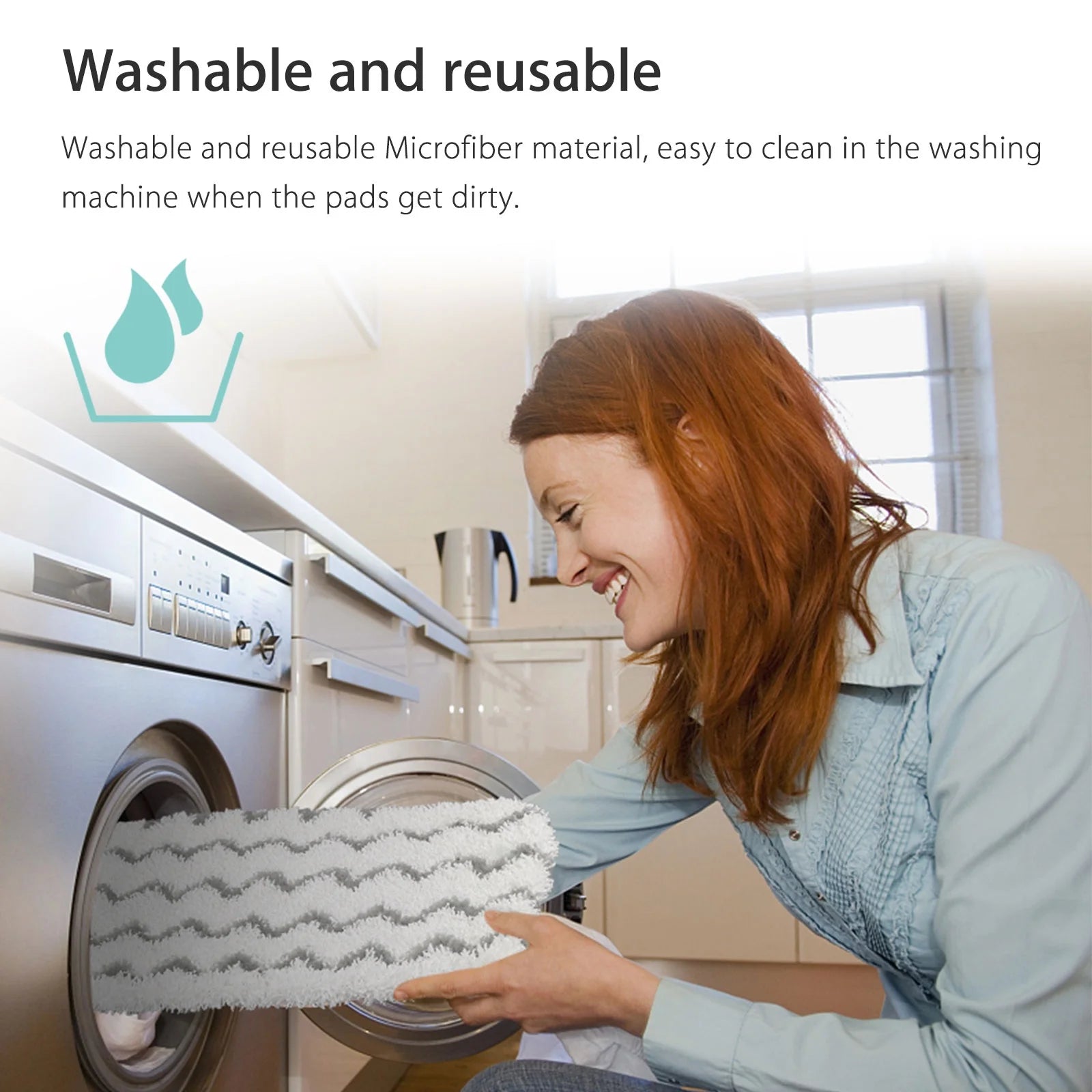 Microfiber Steam Washable Reusable Mop Pads,Shark Vacuum Cleaner S1000/S1000A /S1000C/S1000WM/S1001C