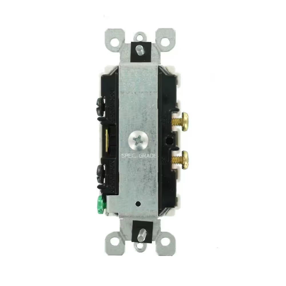 Decora 15 Amp Single Pole Dual Switch, White 5634-WS